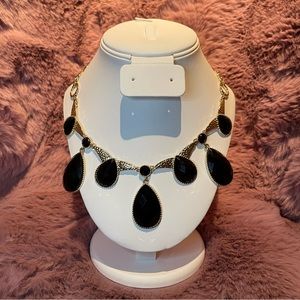 Amrita Singh Goldtone Black Statement Necklace